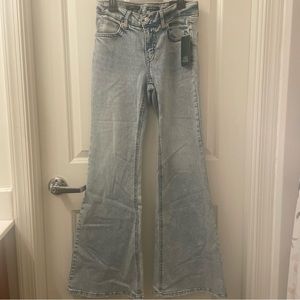 High Rise Flare Light Blue Jeans